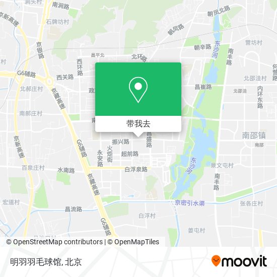 明羽羽毛球馆地图