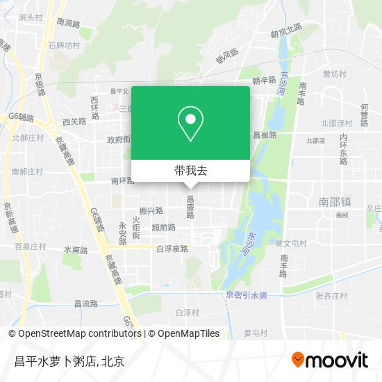 昌平水萝卜粥店地图