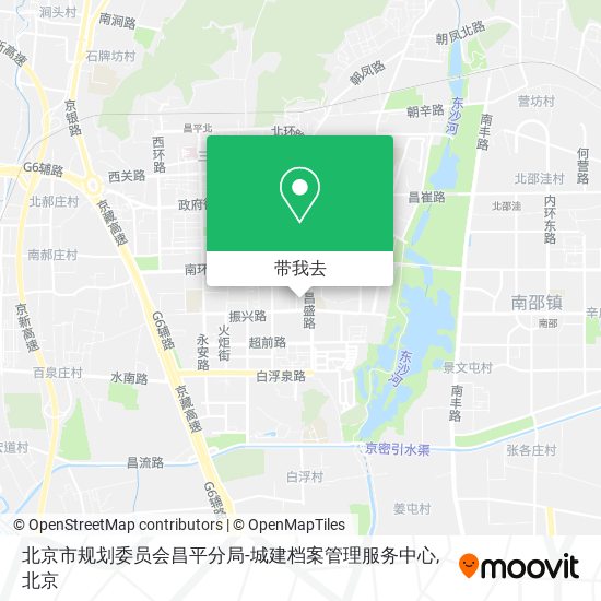 北京市规划委员会昌平分局-城建档案管理服务中心地图