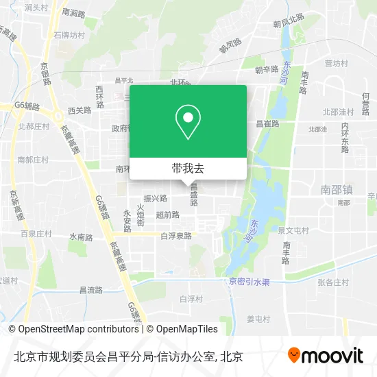 北京市规划委员会昌平分局-信访办公室地图