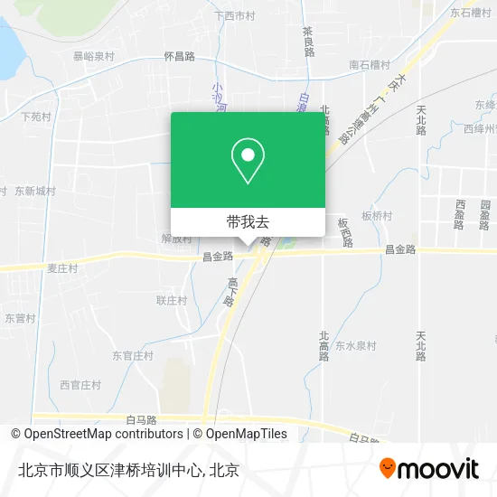 北京市顺义区津桥培训中心地图