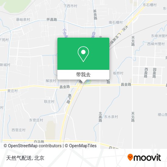 天然气配送地图