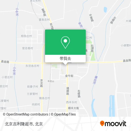 北京吉利隆超市地图