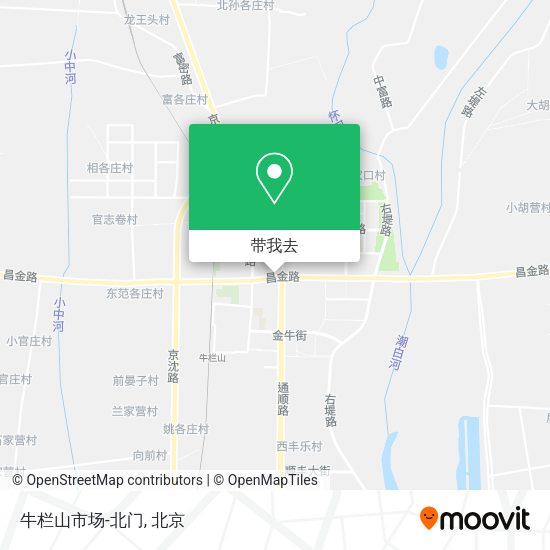牛栏山市场-北门地图