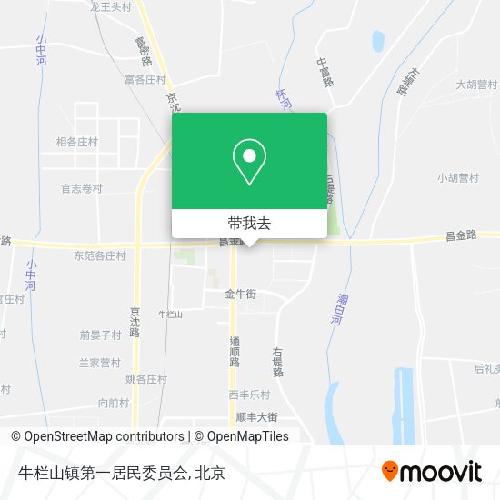 牛栏山镇第一居民委员会地图