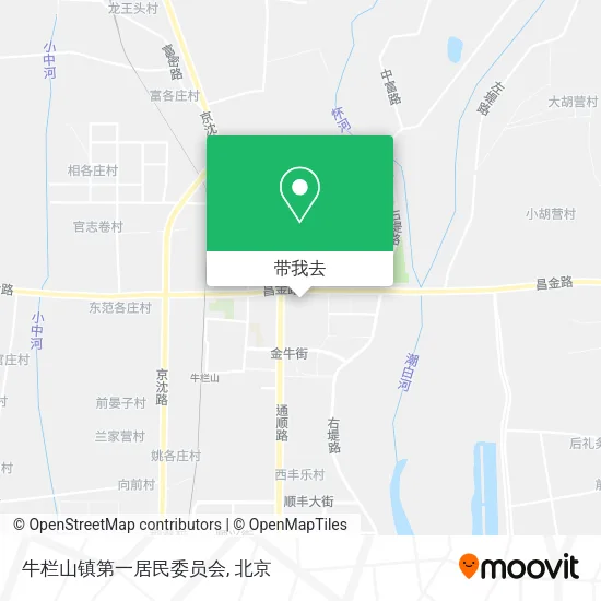 牛栏山镇第一居民委员会地图