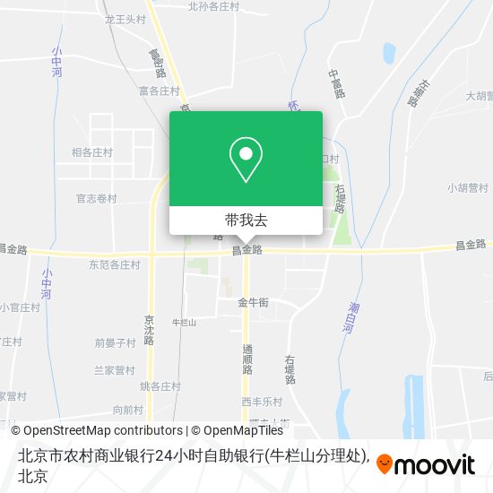 北京市农村商业银行24小时自助银行(牛栏山分理处)地图