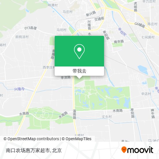 南口农场惠万家超市地图