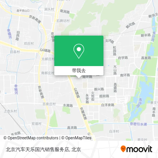 北京汽车天乐国汽销售服务店地图