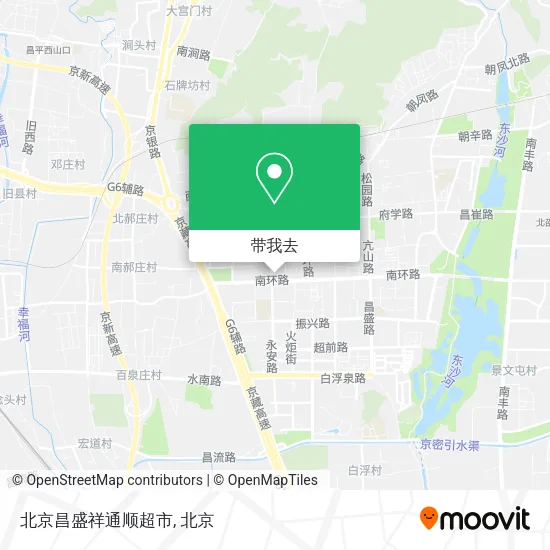 北京昌盛祥通顺超市地图