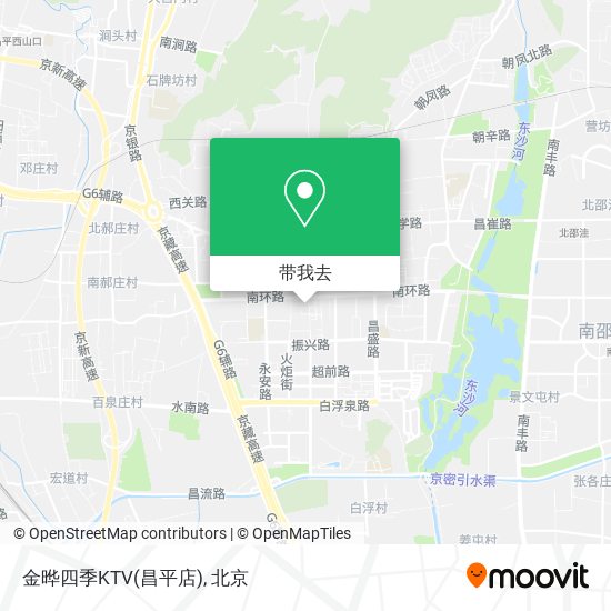 金晔四季KTV(昌平店)地图