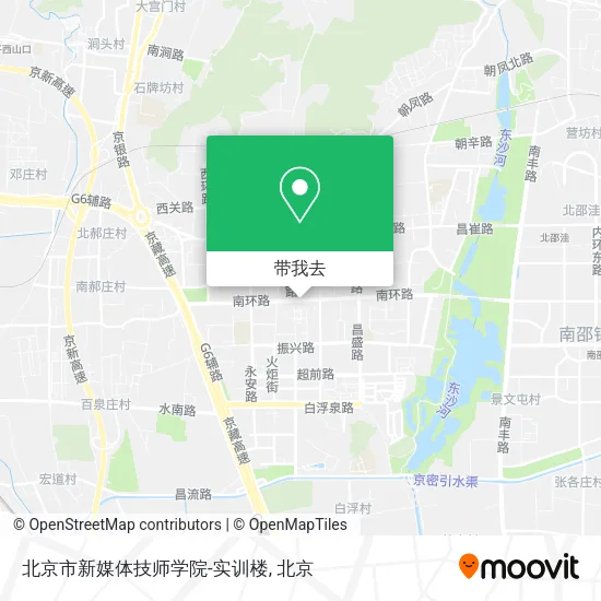 北京市新媒体技师学院-实训楼地图