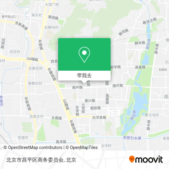 北京市昌平区商务委员会地图