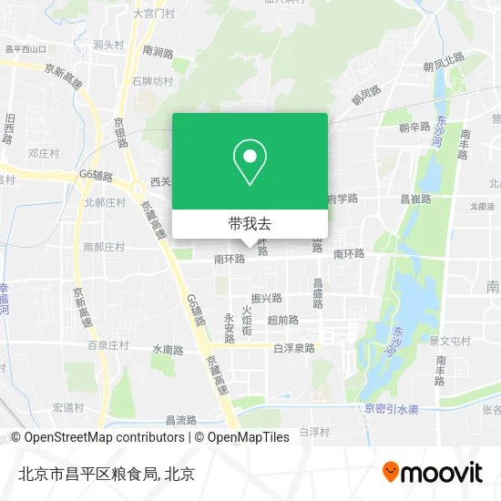 北京市昌平区粮食局地图