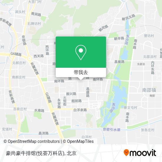 豪尚豪牛排馆(悦荟万科店)地图