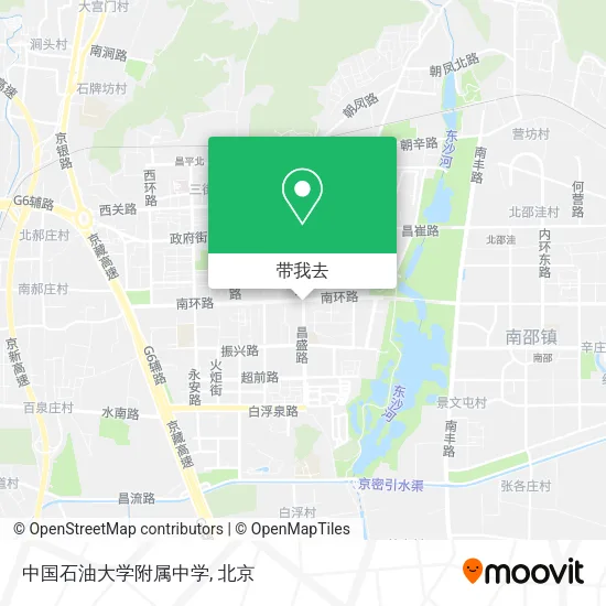 中国石油大学附属中学地图