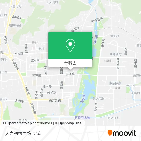 人之初拉面馆地图
