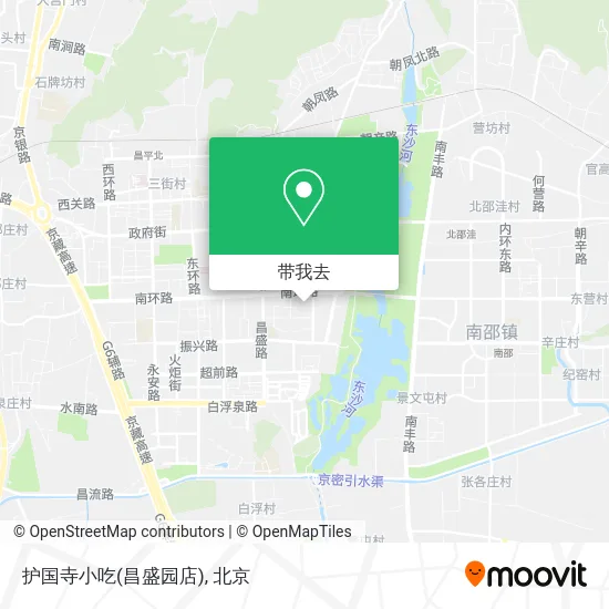 护国寺小吃(昌盛园店)地图
