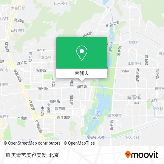唯美造艺美容美发地图