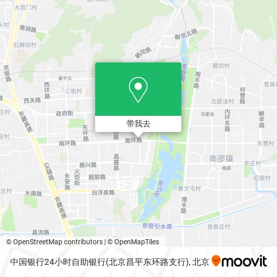 中国银行24小时自助银行(北京昌平东环路支行)地图