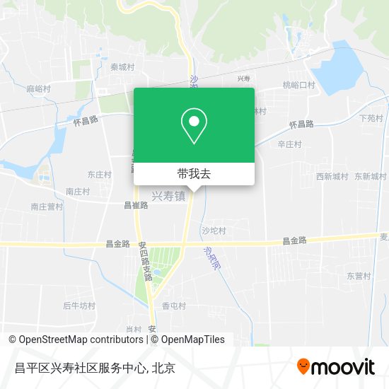 昌平区兴寿社区服务中心地图