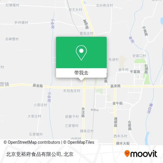北京竞裕府食品有限公司地图