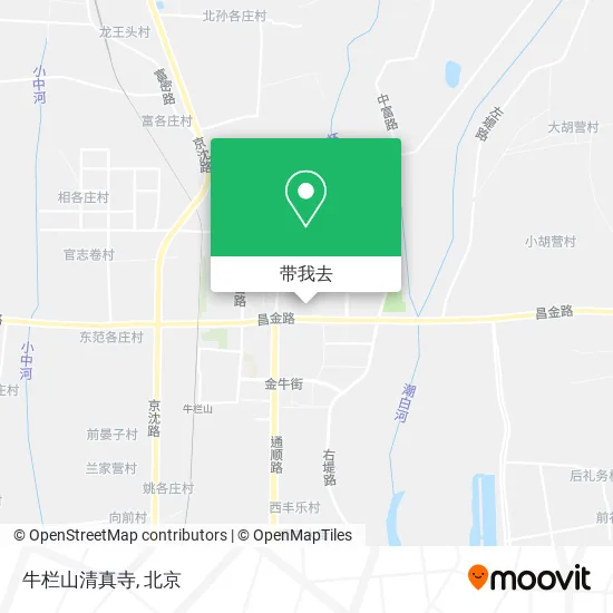 牛栏山清真寺地图