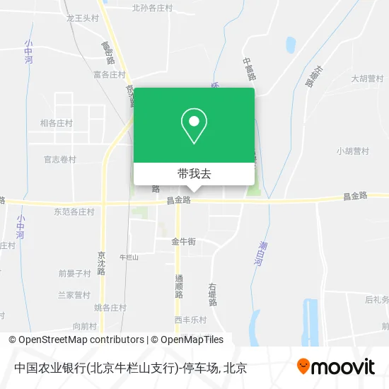 中国农业银行(北京牛栏山支行)-停车场地图