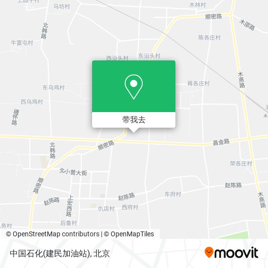 中国石化(建民加油站)地图