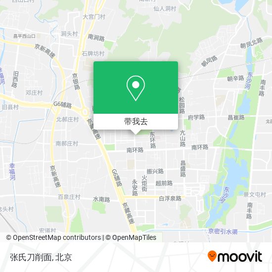 张氏刀削面地图