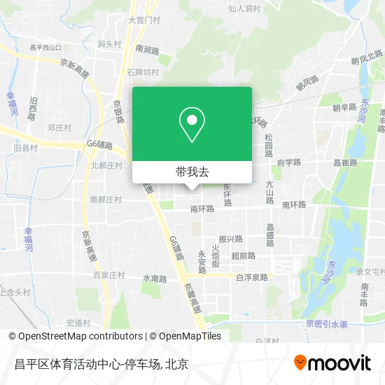 昌平区体育活动中心-停车场地图