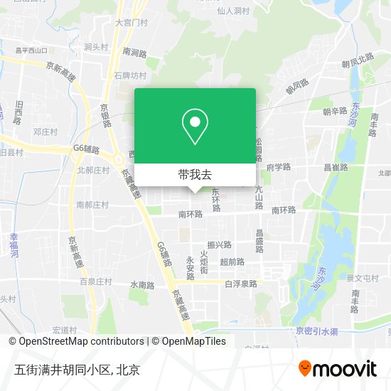 五街满井胡同小区地图