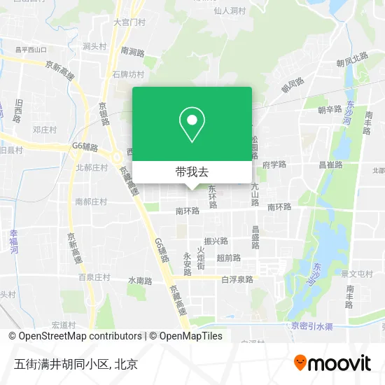 五街满井胡同小区地图