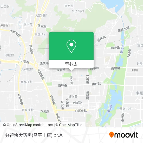 好得快大药房(昌平十店)地图