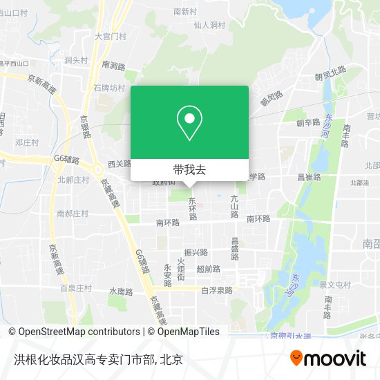 洪根化妆品汉高专卖门市部地图