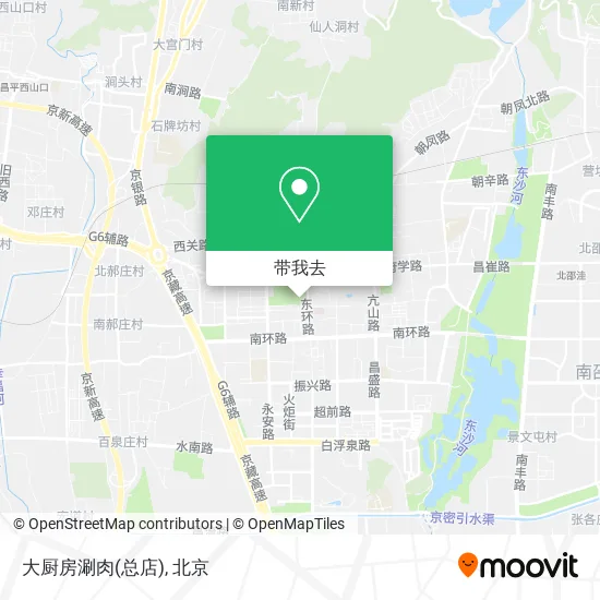 大厨房涮肉(总店)地图