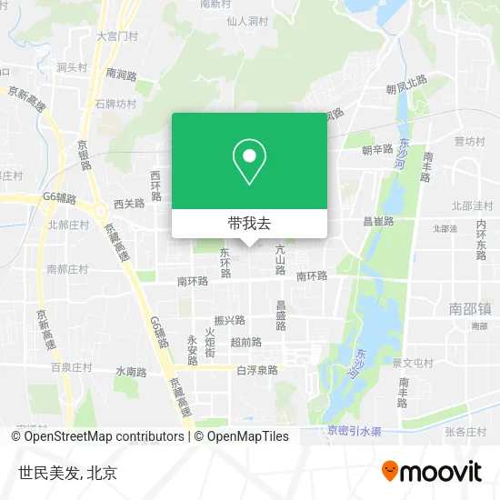 世民美发地图
