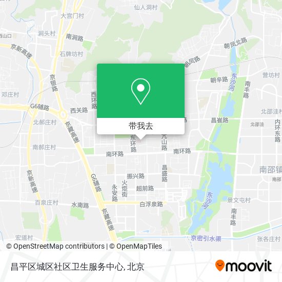 昌平区城区社区卫生服务中心地图