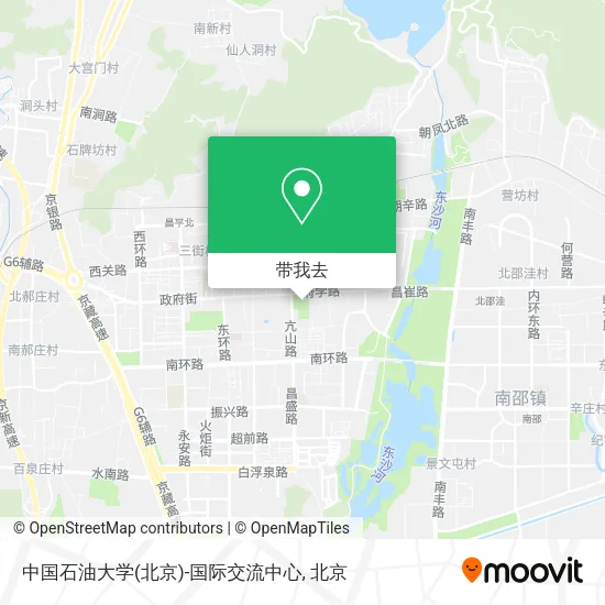 中国石油大学(北京)-国际交流中心地图