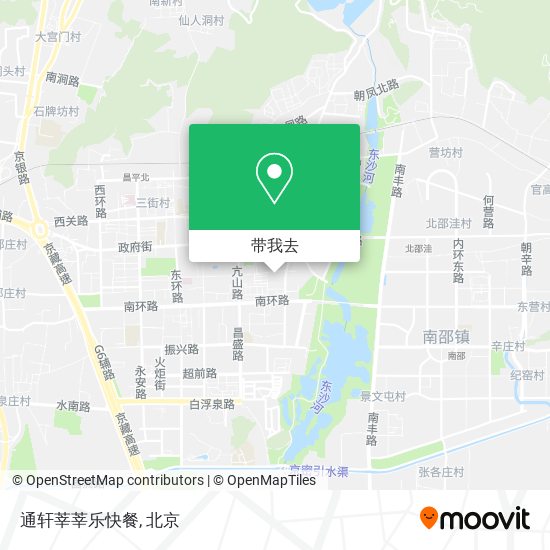 通轩莘莘乐快餐地图