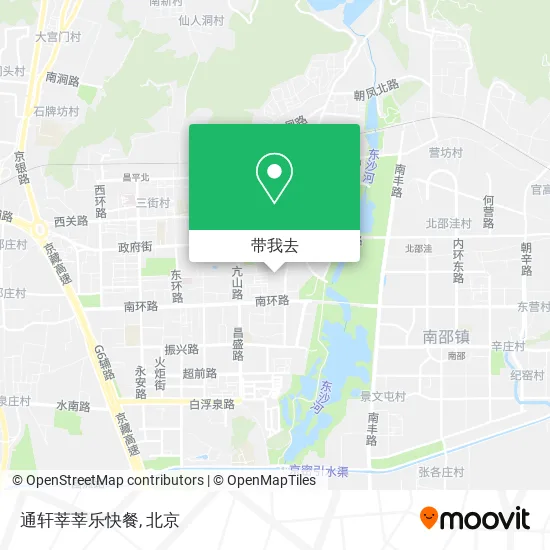 通轩莘莘乐快餐地图