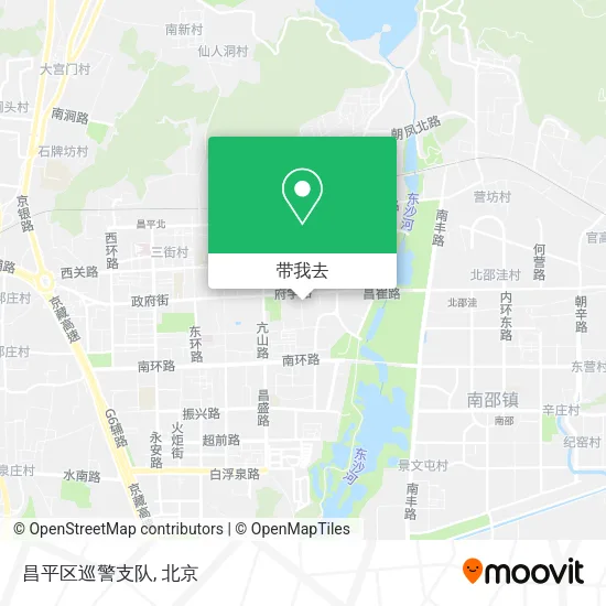 昌平区巡警支队地图
