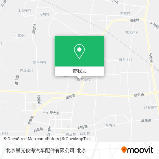 北京星光俊海汽车配件有限公司地图