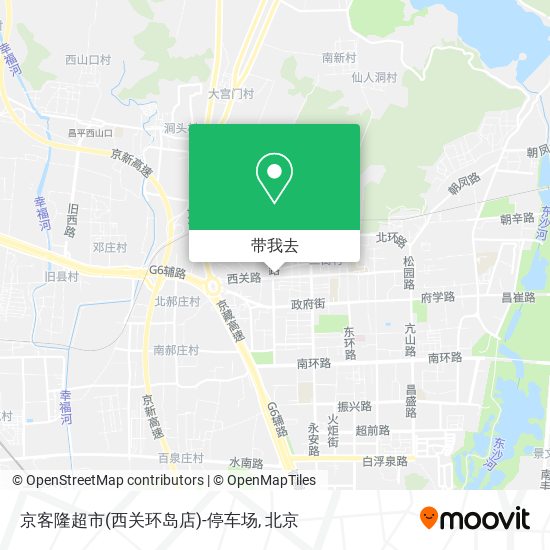 京客隆超市(西关环岛店)-停车场地图