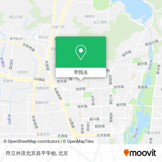 昂立外语北京昌平学校地图