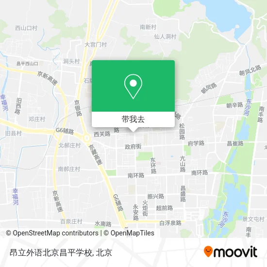 昂立外语北京昌平学校地图