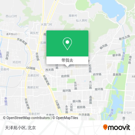 天泽苑小区地图