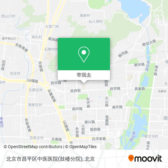 北京市昌平区中医医院(鼓楼分院)地图