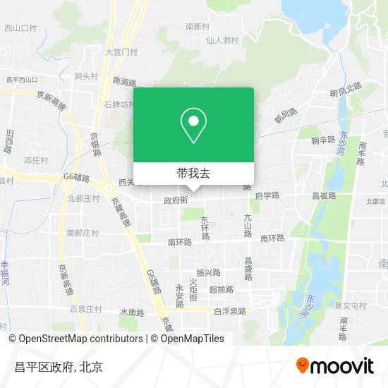 昌平区政府地图