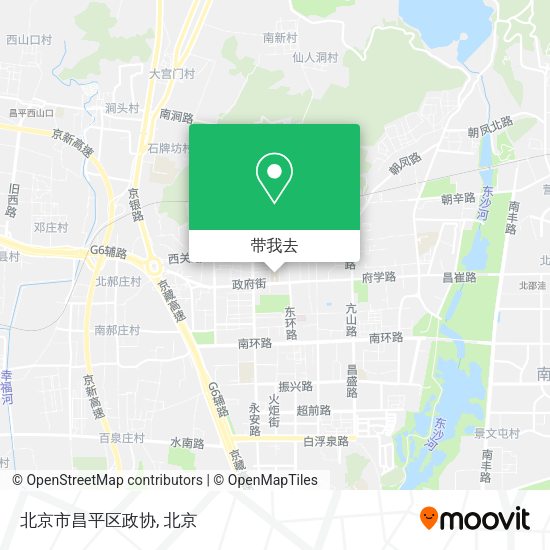 北京市昌平区政协地图
